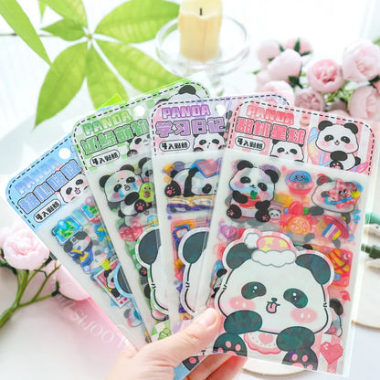 Puffy Panda 4 in 1 Sticker Sheet