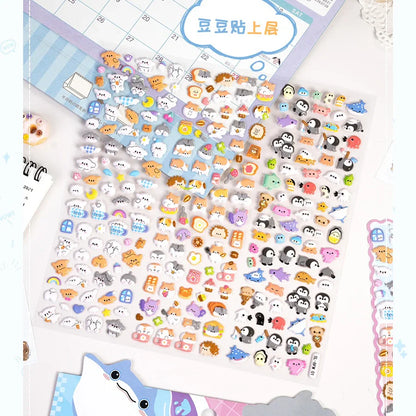 Soft Foam Kawaii Animal Sticker - 500 Pcs