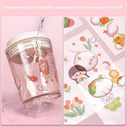 Kawaii QT Sticker Box - 100 Pcs