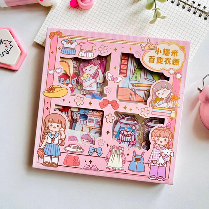 Kawaii QT Sticker Box - 100 Pcs