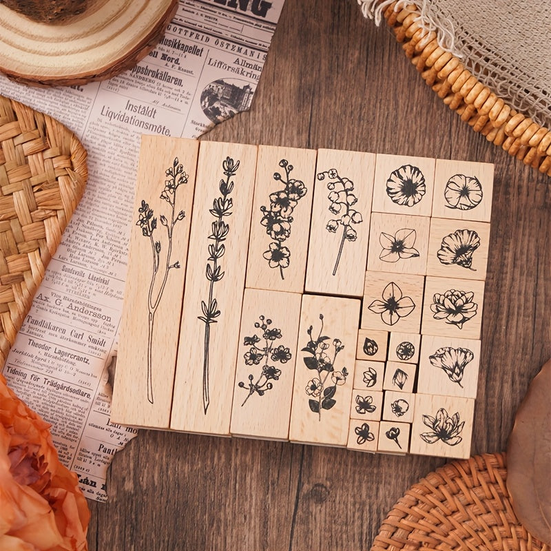 Wind kissed and rain sleep stamp - 6 pcs