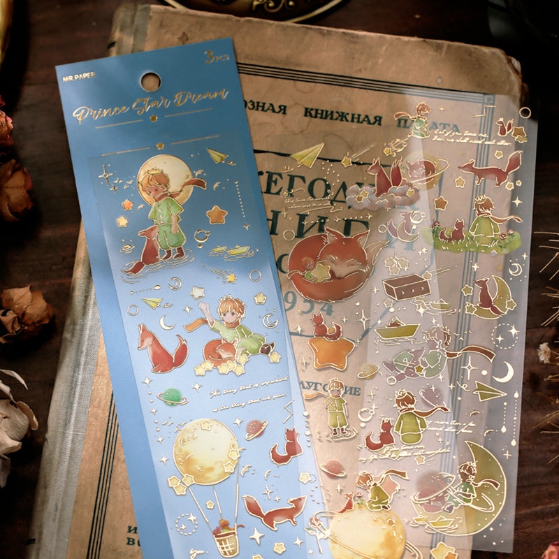 Sky Moon Dreamy Sticker Sheet - 4 Pcs