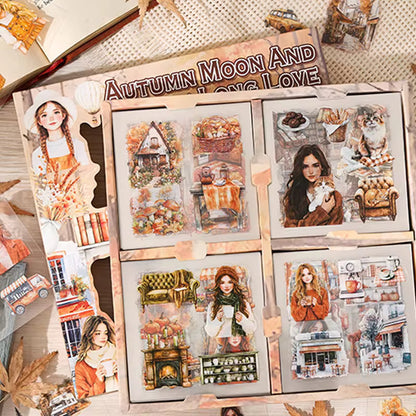Vintage Girl Sticker Box-100 Pcs