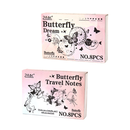 Butterfly Travel Stamp Set - 8 Pcs