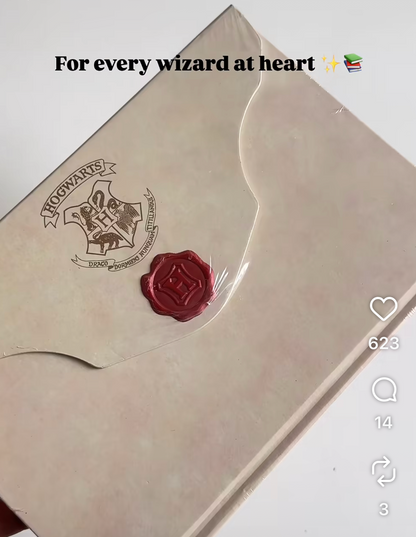 Hogwards letter HP diary