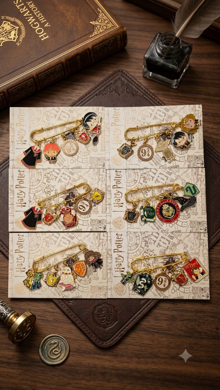 HP magic Enamel Pin Set - 5 Pcs