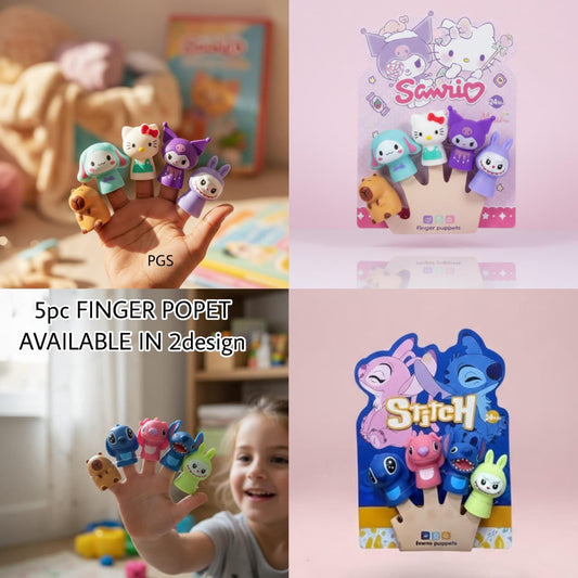 Kids play Finger Puppet