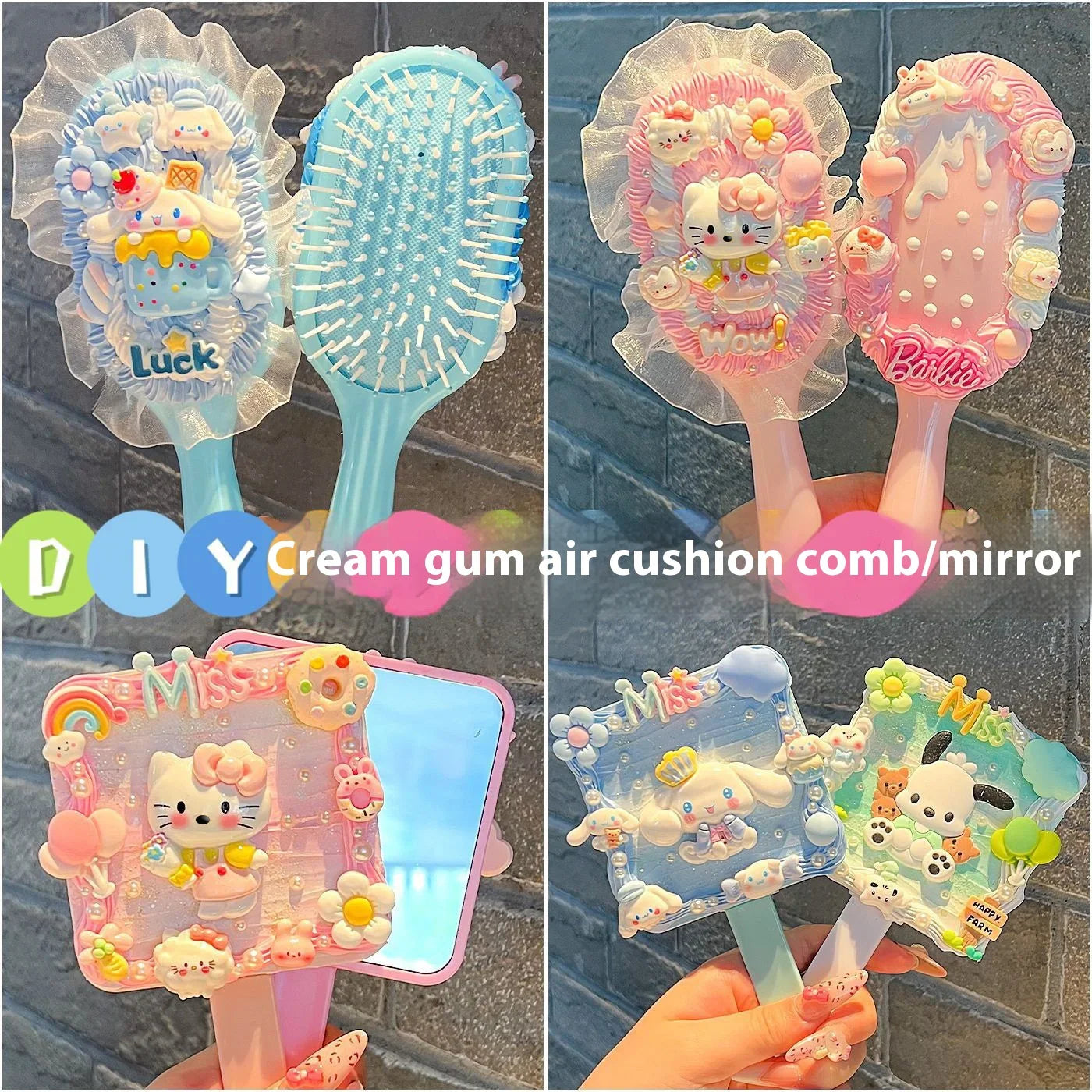 DIY Hair Comb / Mirror  Making Kit