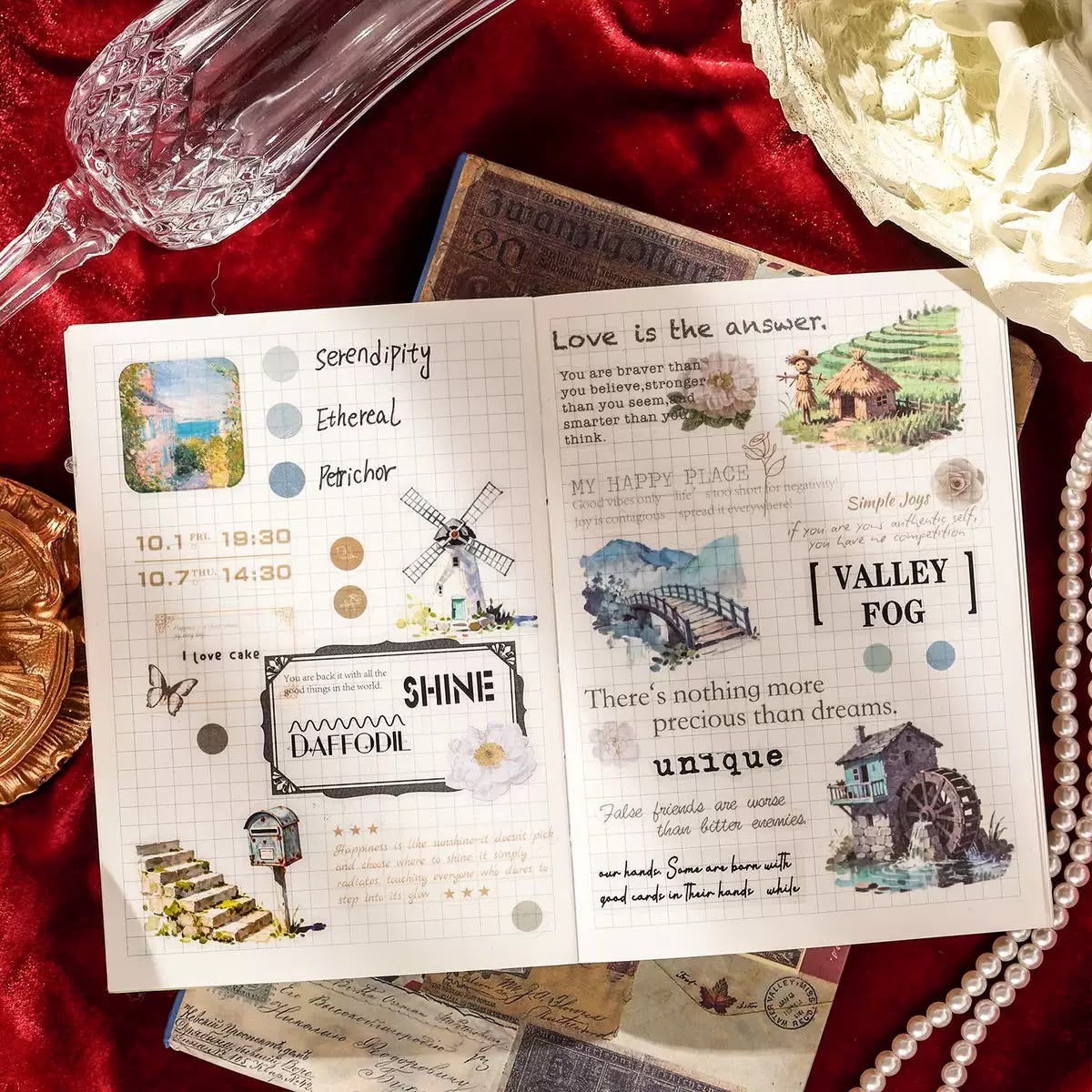Vintage colour aesthetic Journaling Kit