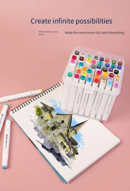 Dual tip colourful marker pen