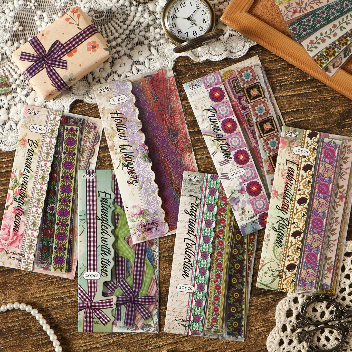 Craft Decorative Lace Sticker - 20 Pcs